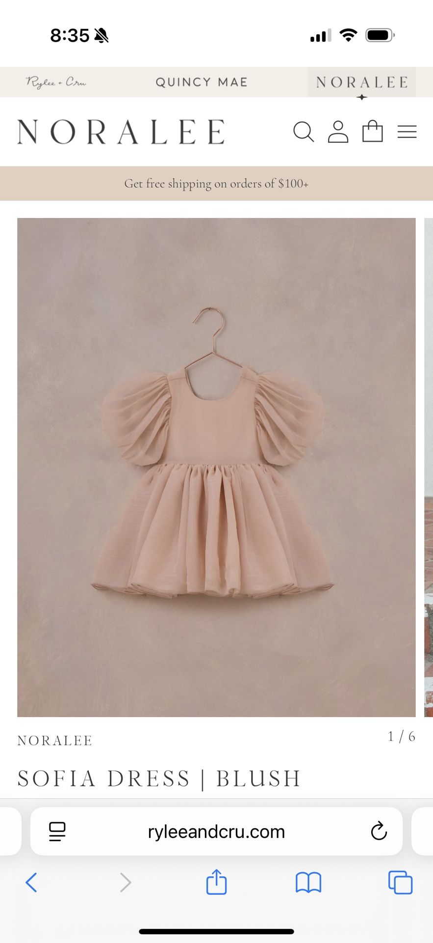 18 mo Blush Sofia Dress