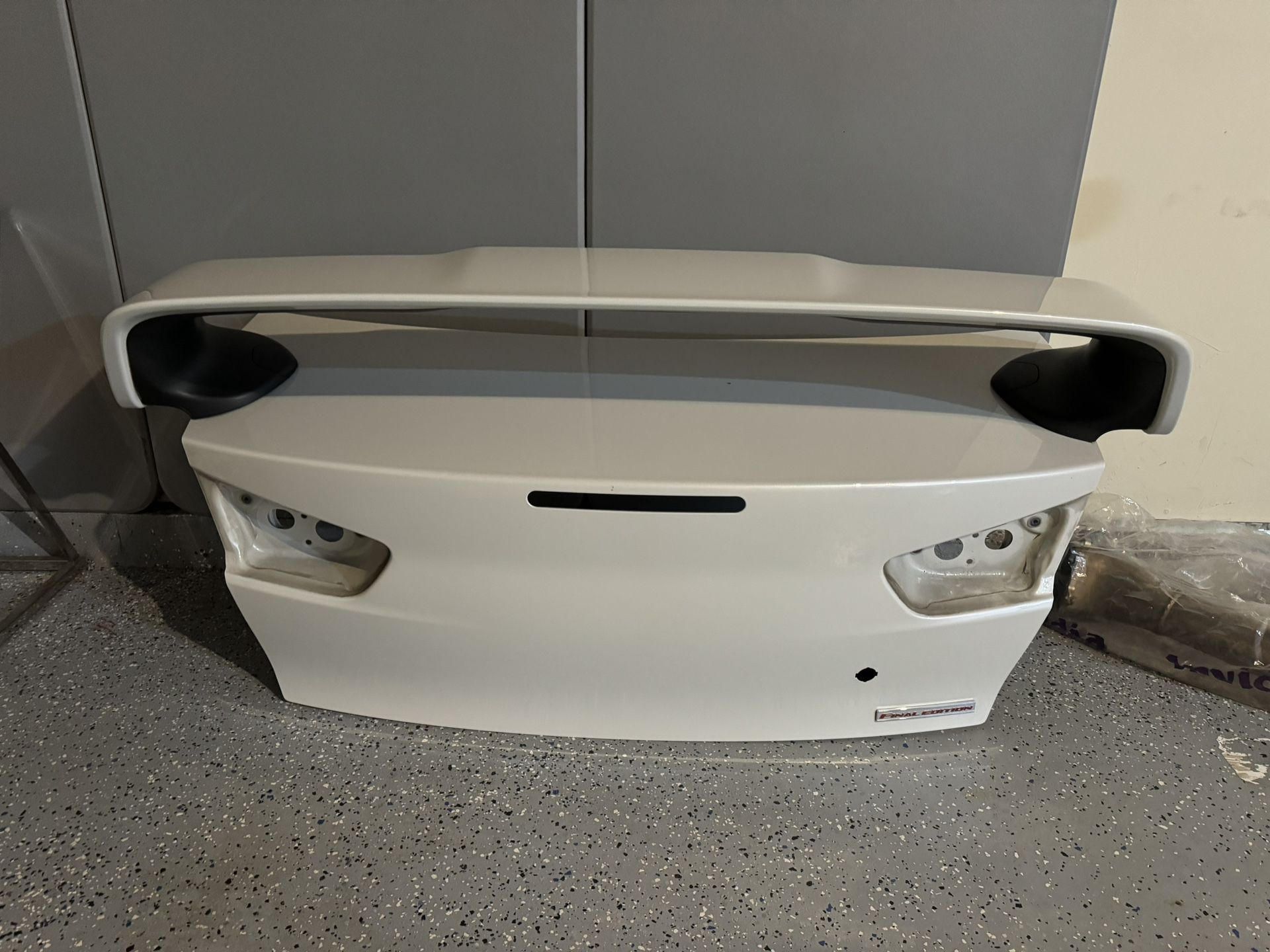 Evo x FE Pearl White Trunk With Wing
