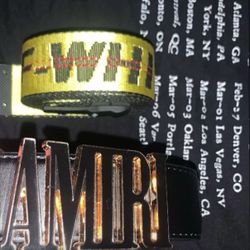 Amiri And Off-white Belts