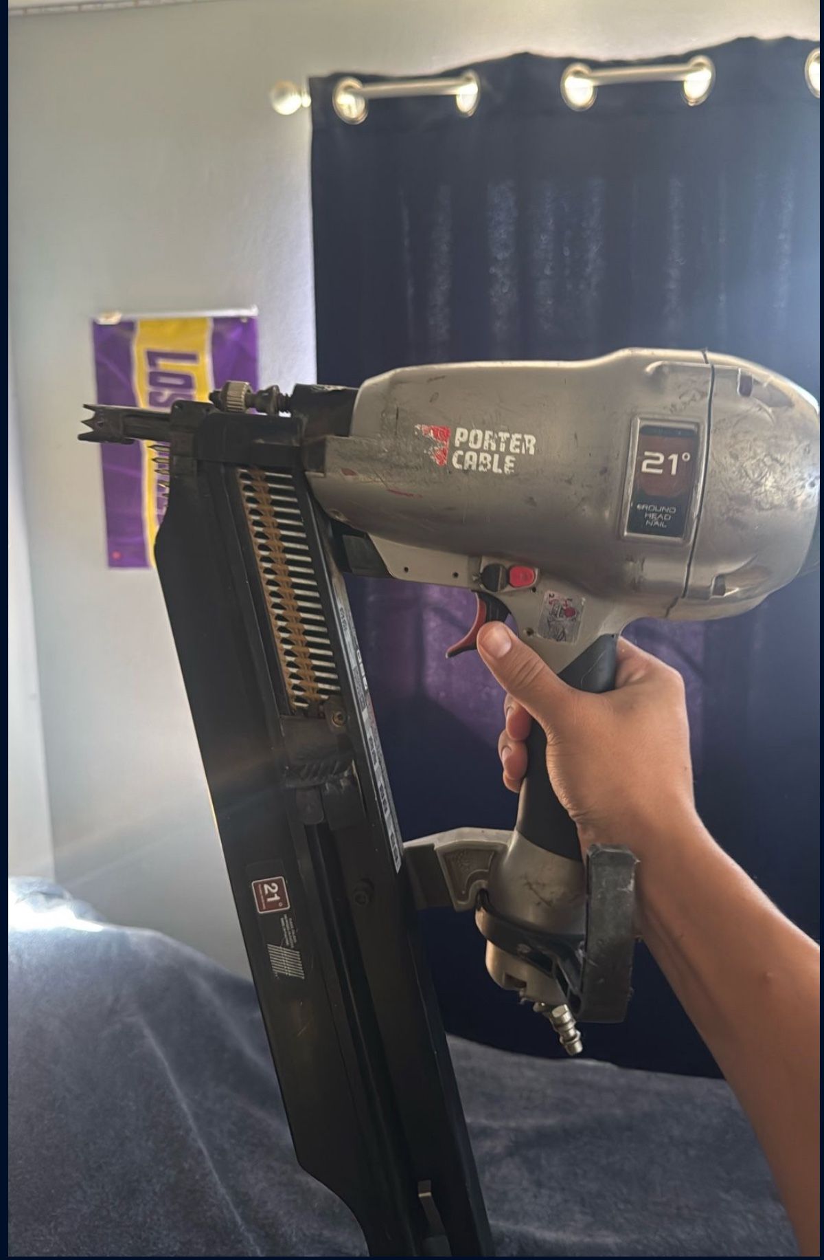 21-Degree 3-1/2 in. Full Round Framing Nailer