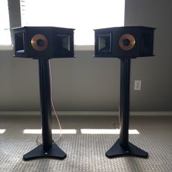 TWO klipsch Speakers With Stand And Cover (PICK UP ONLY)