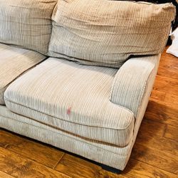 Corner Sofa Tan Fabric