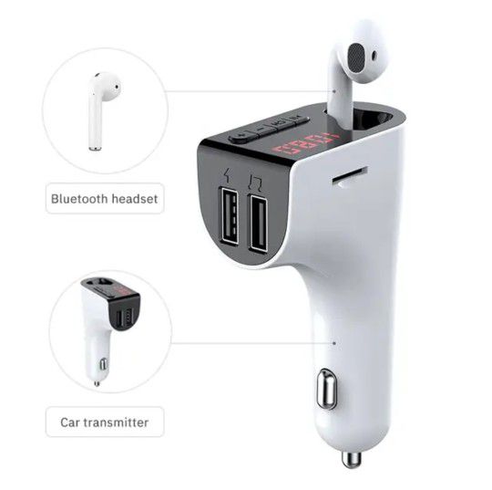 Car Charger Fm Transmiters With Headset