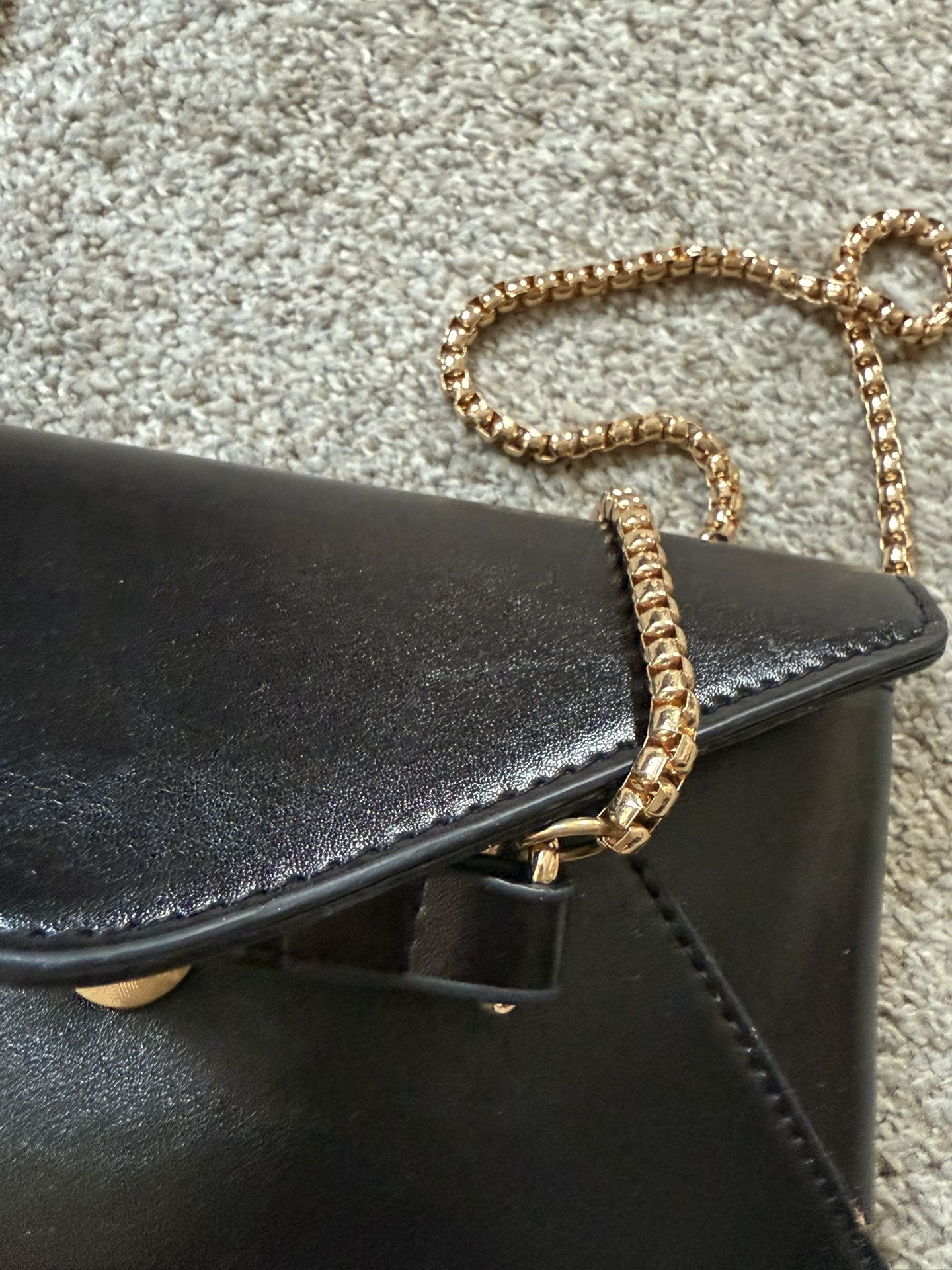 Vegan Leather Black Bag