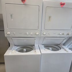 27in Stackable Washer And Electric Dryer Used Good Condition 