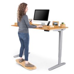 Rocker-X Bamboo Board- Muscle Engagement for Standing Desk!