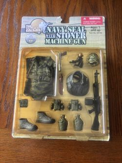 The Ultimate Soldier Navy Seal With Stoner Machine Gun Toy