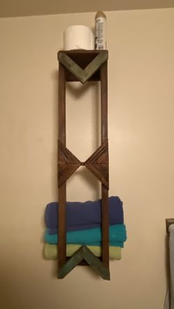 Rustic Towel Rack
