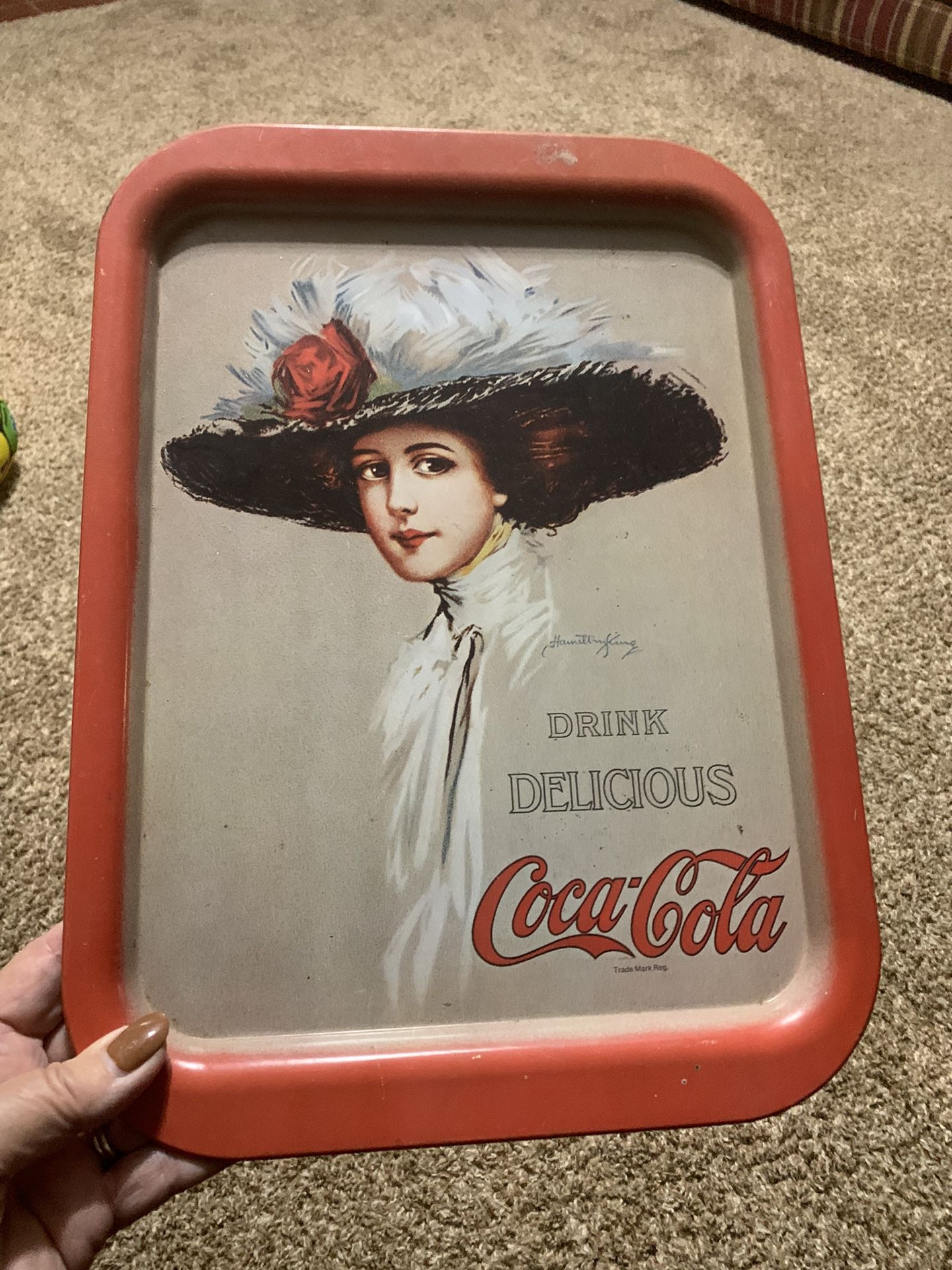 Vintage Coca-Cola drink tray 10 X 14