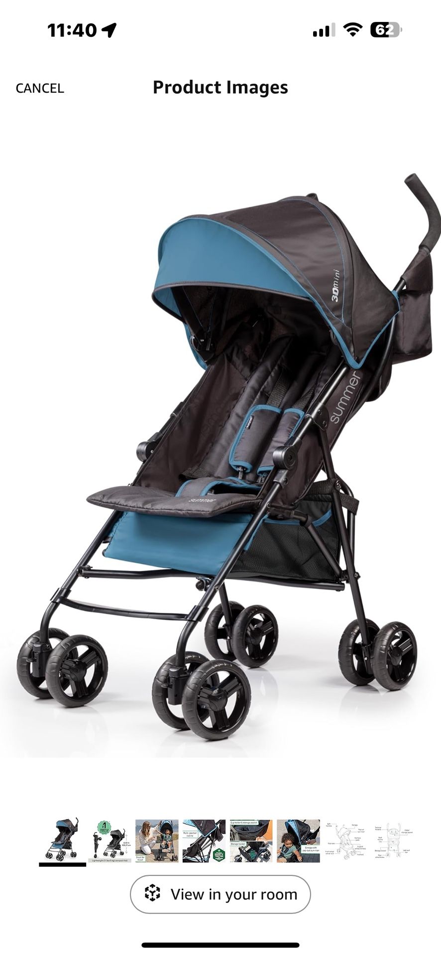Ingenuity Summer Infant 3Dmini Convenience Stroller