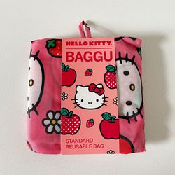 Hello Kitty Apple Baggu x Sanrio Reusable Bag NEW