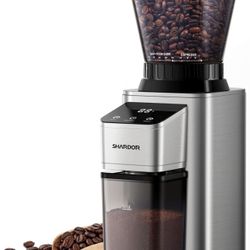 SHARDOR Professional Conical Burr Coffee Grinder, Coffee Bean Grinder with 48 Grind Settings for Espresso, Drip & French Press, Upgraded Anti-Static T