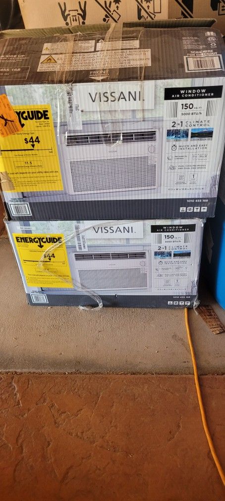2 NEW 5,000 Btu 115-Volt Window Air Conditioner