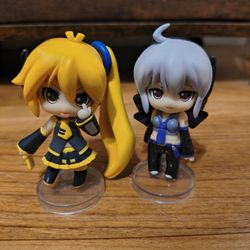 Vocaloid Anime figures - Official Crypton Nendoroid Petite Yowane Haku & Neru Akita