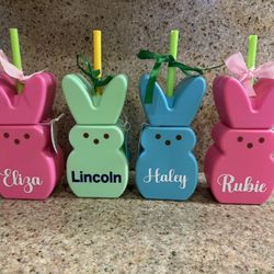 Personalized Easter Peeps Cups. $8/each 