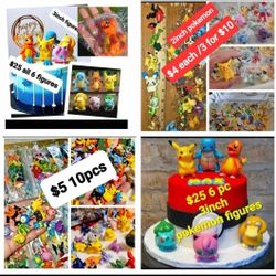 Pokemon Assorted Different Sizes 