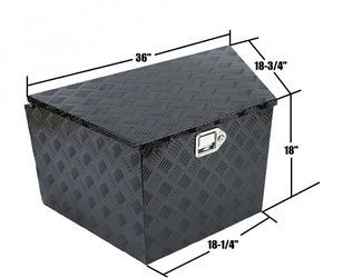 36" Aluminum Trailer Tongue Tool Box Heavy Duty Storage