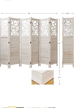 Room divider wood partition decor