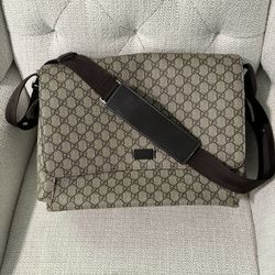 Gucci Leather Diaper Bag