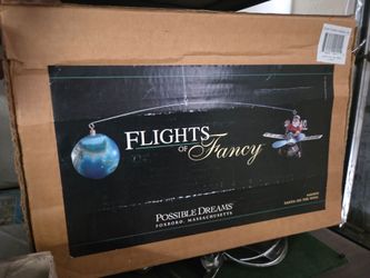 Possible Dreams Flights of Fancy Santa On The Wing Animated Plane 465039 Working