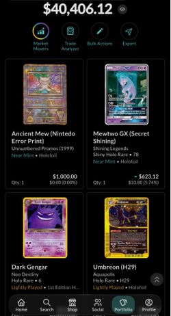 Pokemon cards 4 Binders on Collectr Value