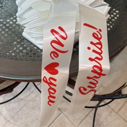 Car  Bow. White Surprise 