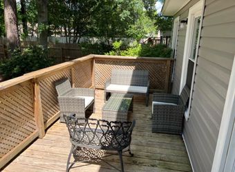 Patio furniture 4 piece chairs and table