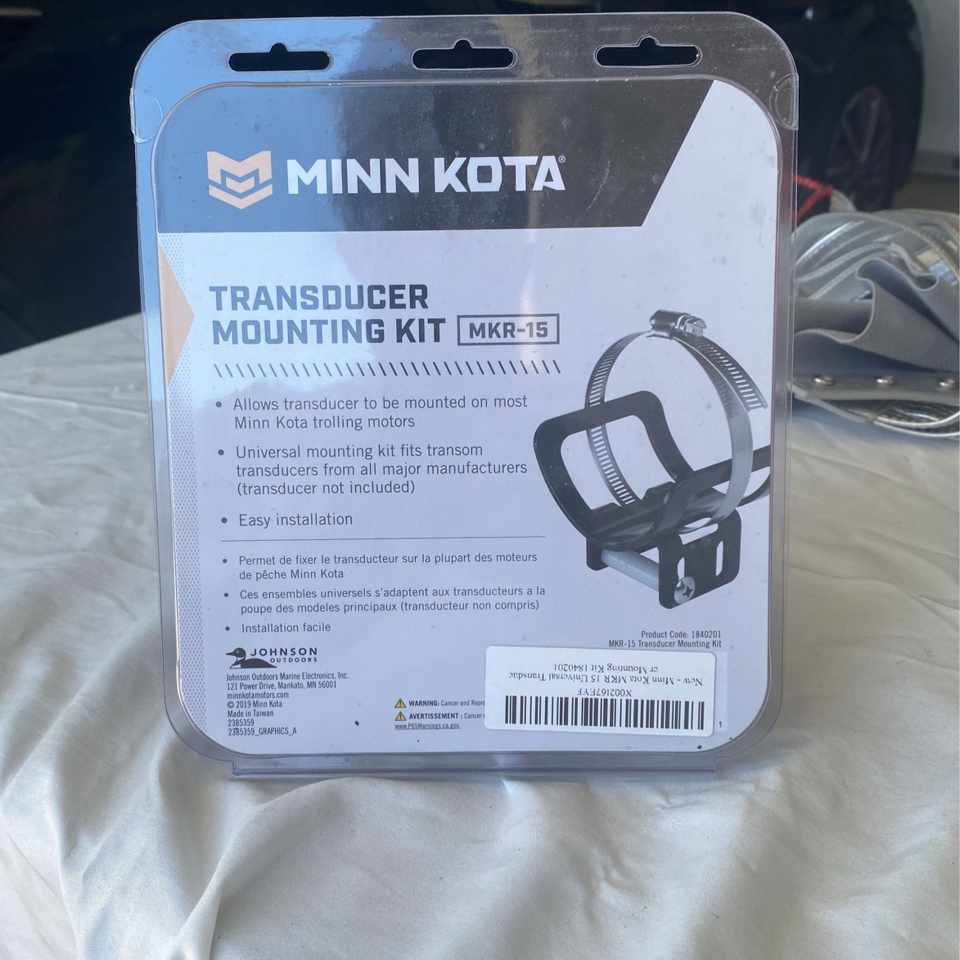 Minn Kota 1840201 MKR-15 Transducer Mounting Kit Marine Motor Accessory