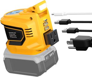 DeWalt 200W Portable Power Inverter Compatible with DeWALT 20V Battery DC 20V to AC 110V NEW