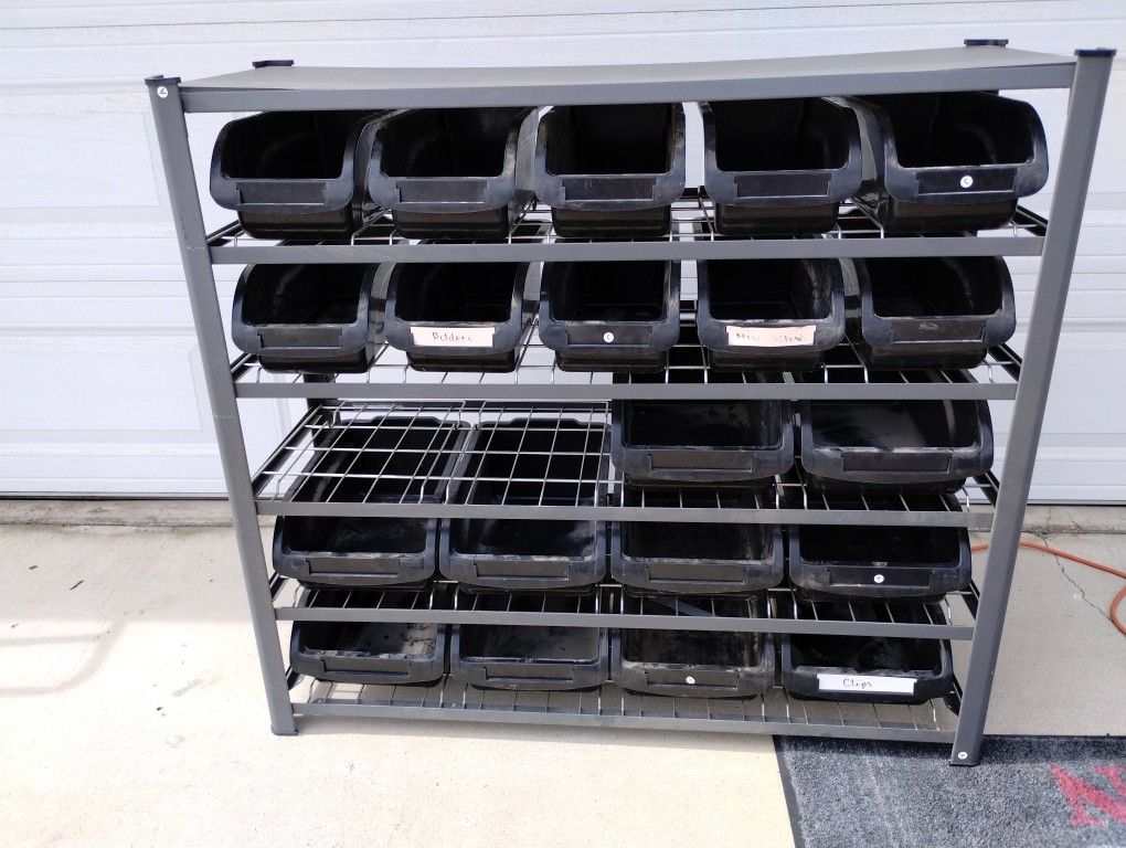 Storage Bin Rack