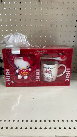Hello kitty kitty tea cup set