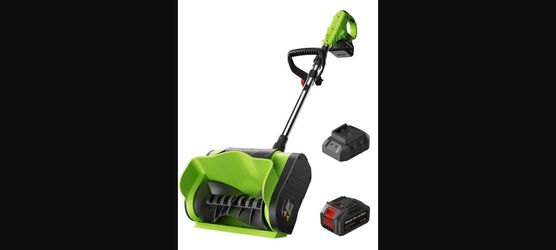 KAFKESC 20V Cordless Electric Snow Shovel - 12" Path, 4Ah Battery & Charger