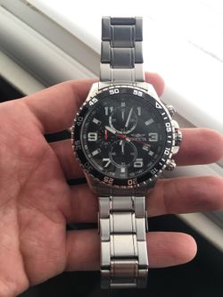 Silver invicta watch great condition