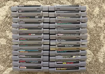 Super nintendo games 5 each