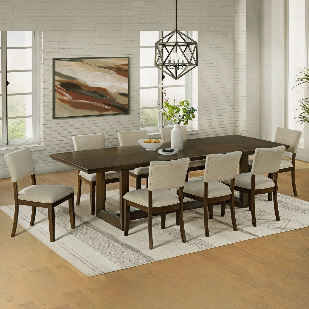 Wilde 9 Piece Dining Table Set — Brand new in box