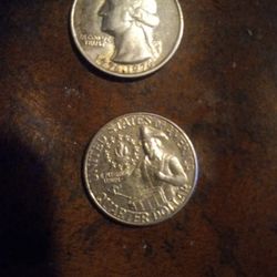 2x 200th Anniversary Bicentennial Quarters 