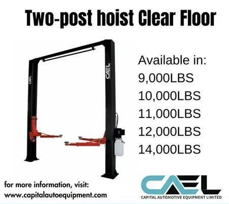 CAEL 2 Post Hoist Lift 9000/10000/12000/14000 LBS