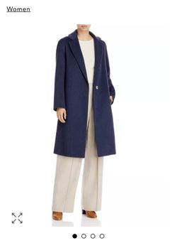 Vince Nany Blue Classic Coat