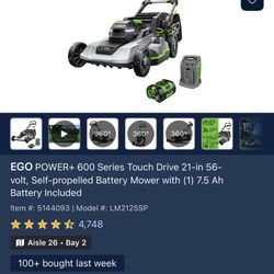 EGO Electric Mower