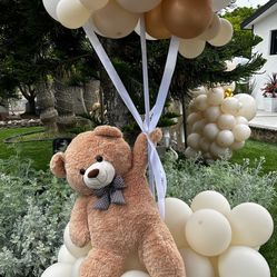 two Giant Teddy Bears