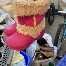 Crocs Boots For Little Girl Size 10/11