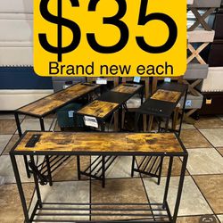 $35 out the door / Console Tables with plus and usb port 