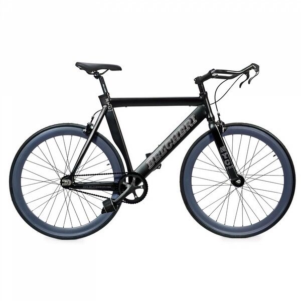 Fixie bike - Belcheri NYC PRO Black Fixed Gear Bicycle 58cm