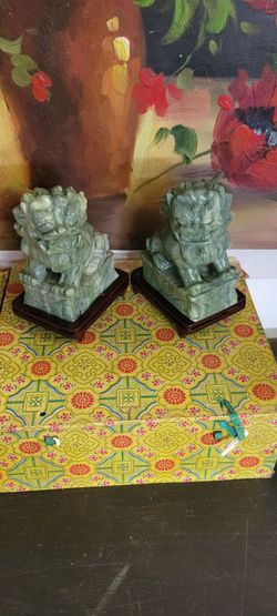 Antique jade sculptures