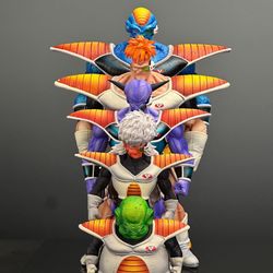 Dragon Ball anime figure collectible — VF Ginyu Force Burter, Recoome, Captain Ginyu, Jeice, and Guldo action figures.