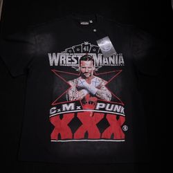 Hellstar x WWE WrestleMania 41 CM Punk T-Shirt - [Insert Size]
