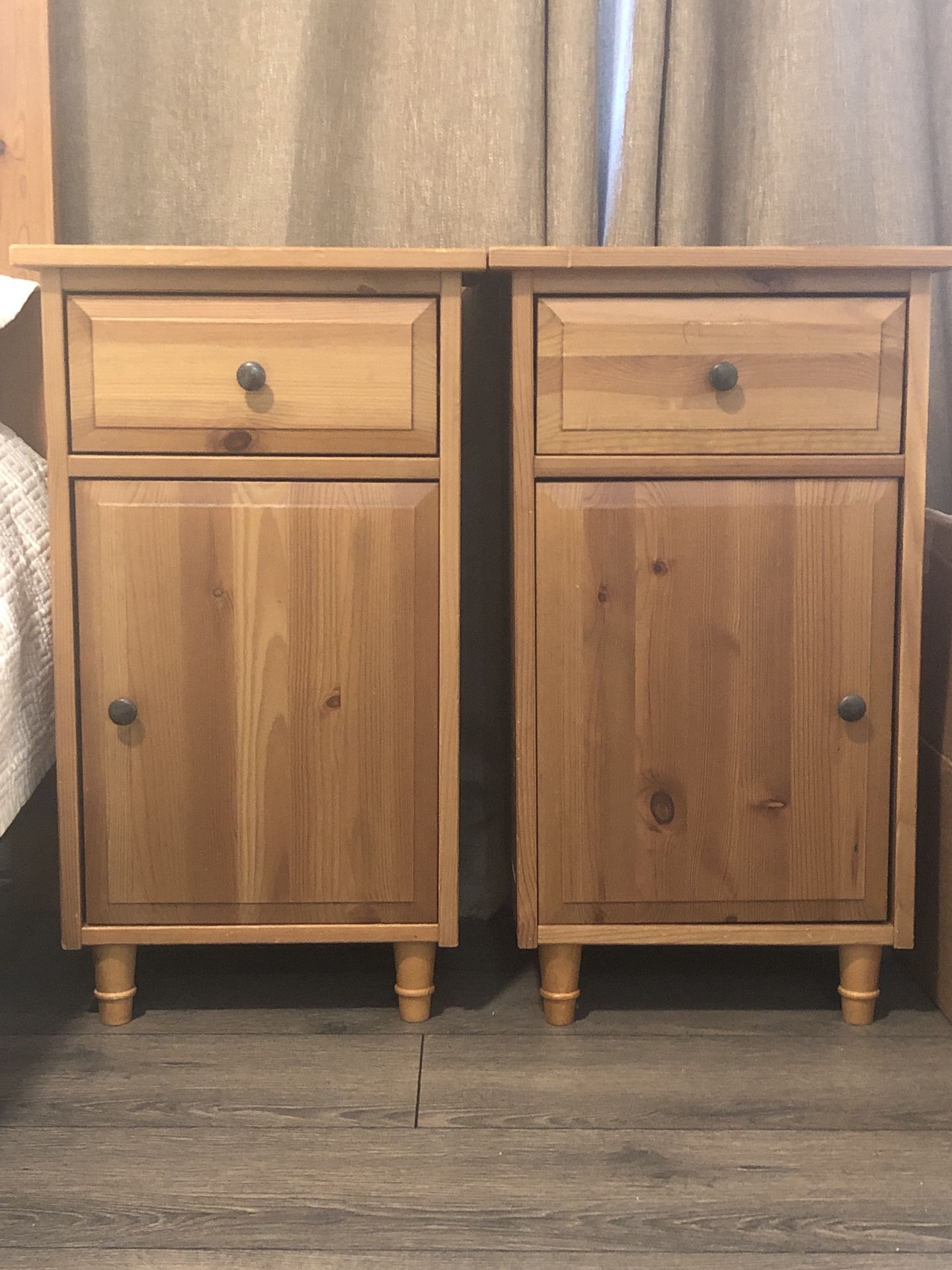 2 Ikea Night Stands Leksvik IKEA –model from the Home collection. Hides Everything In It’s generous storage space.