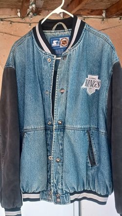 Vintage 1990 LA Kings Starter Denim Jacket