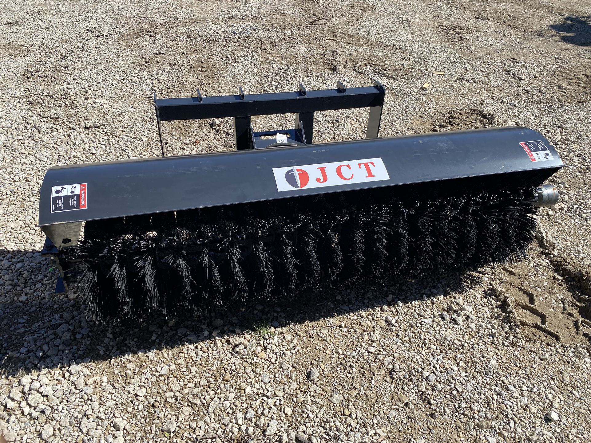 New JCT 72" Skid Steer Hydraulic Angle Rotary Broom Attachment Bobcat Sweepster 