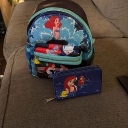 Loungefly Disney Backpack And Wallet